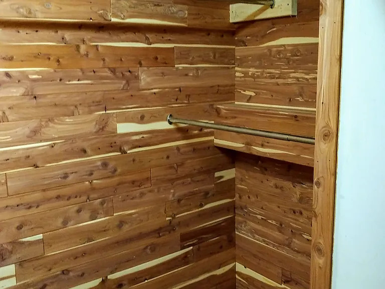 walk-in cedar closet