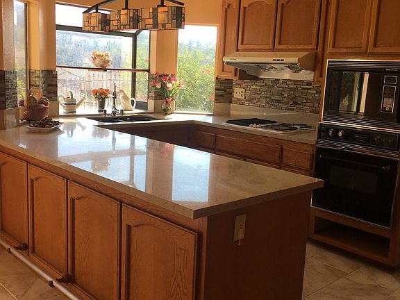 kitchen newly remodeled with counter