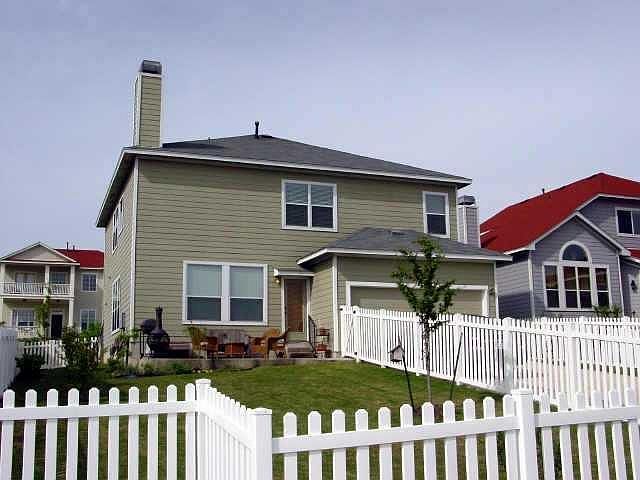 Back, facing the lake