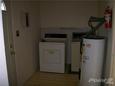 Washer and dryer included.