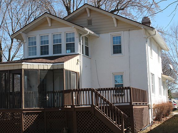 back screened porch, deck
