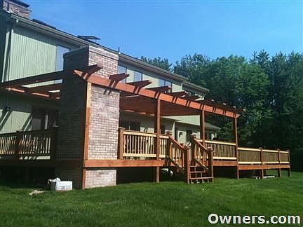 Grand Deck with Outdoor Stone Fireplace