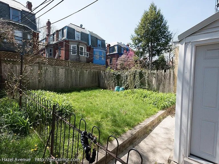 Laundry Door and back yard