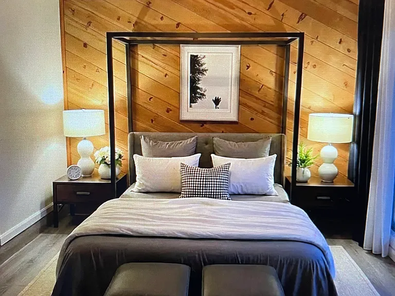 Master bedroom virtually staged