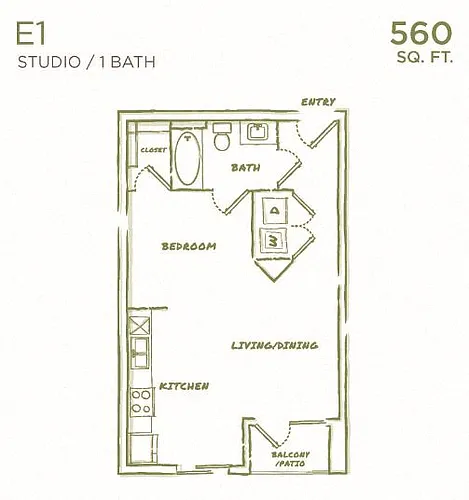 Floor plan E1