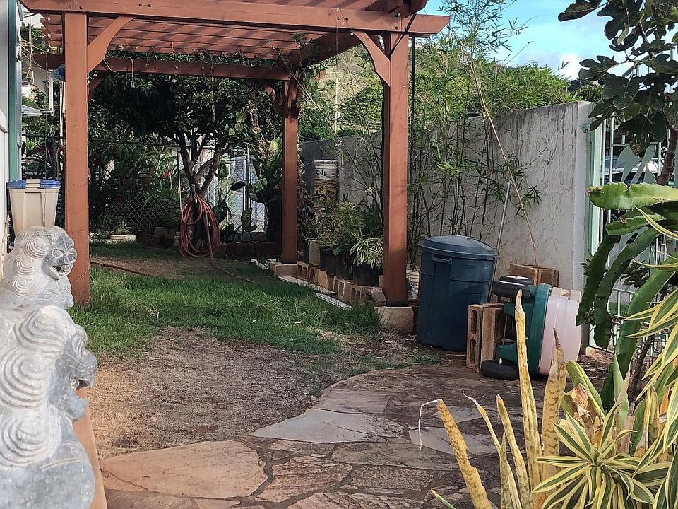 Front yard with gazebo