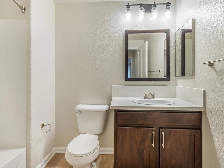 An updated bathroom with the newest fixtures