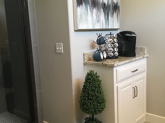 Coffee bar in master bath