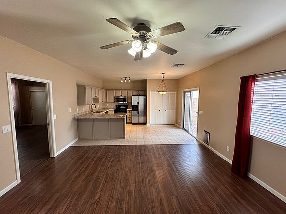 Tile and Wood-look flooring for a clean, well-lighted area.