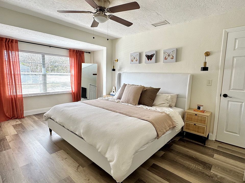 Primary bedroom - King bed featured in picture, 2 closets in bedroom, private bathroom