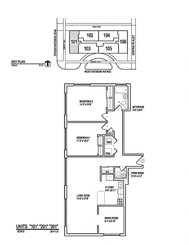 Floor plan Two Bedroom