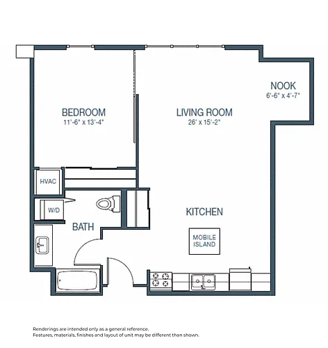 Floor plan 1B1B