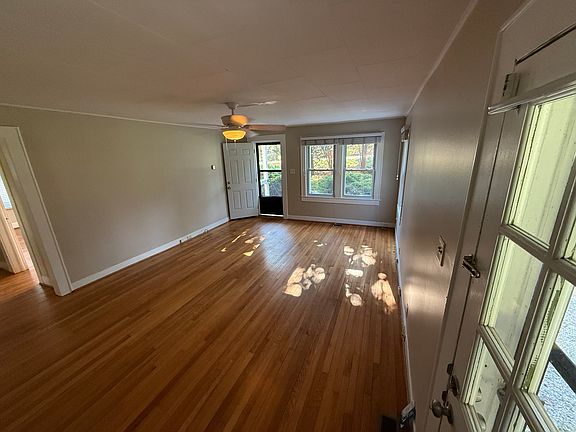 view of living room from side door