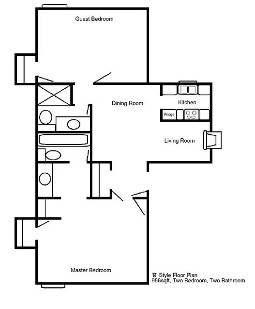 Floor plan B1