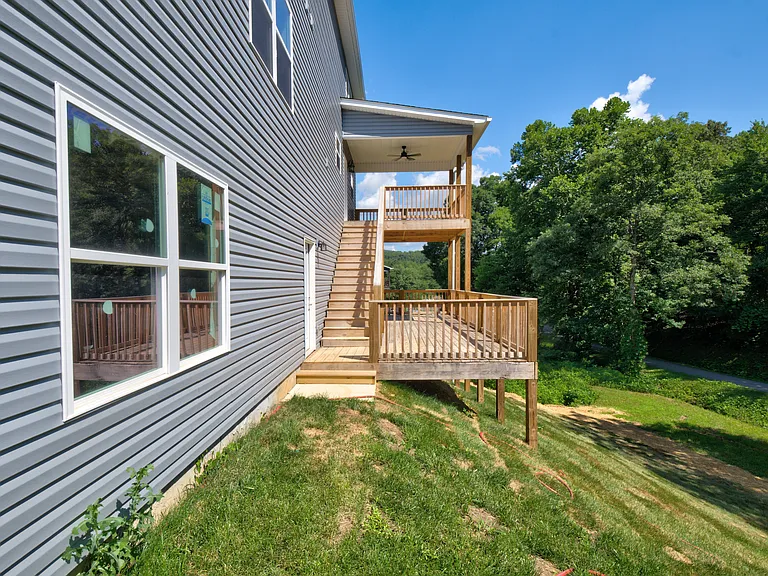 two level back porch