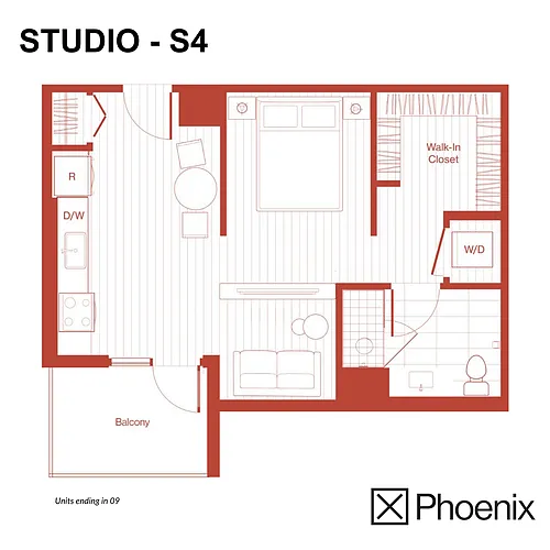 Floor plan Studio - S4