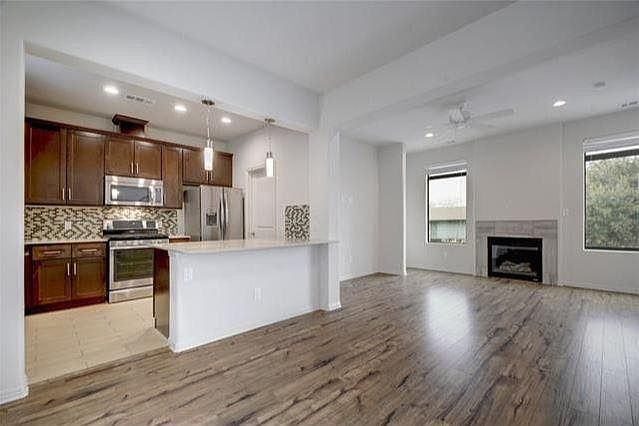 Open Living area with fireplace