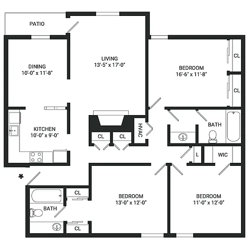 Floor plan C2- Income Restrictions Apply