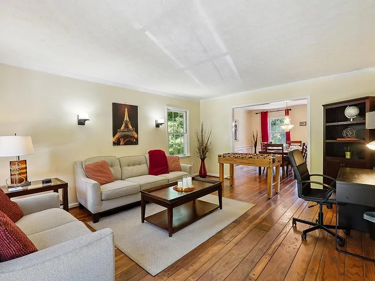 Family Room with Office Workspace, Foosball Table & Giant Jenga -Main Level