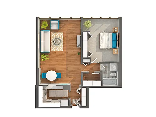 Floor plan 03 One Bed