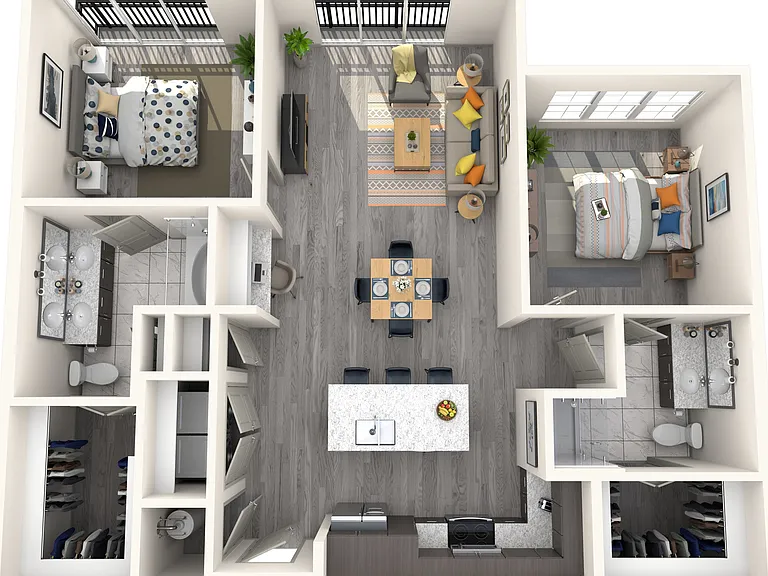 2 BR 2 Bath Apartment 2 BR 2 Bath Apartment