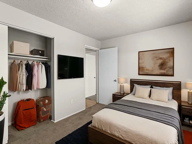 Experience serene comfort in this beautifully designed bedroom. Experience serene comfort in this beautifully designed bedroom.
