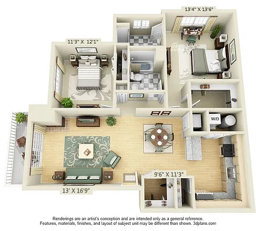 Floor plan Elm Chestnut