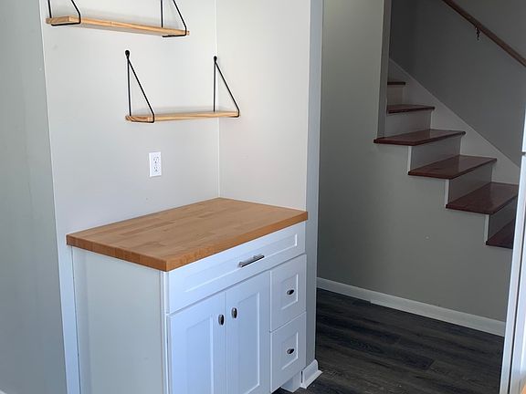 Kitchen - additional storage & open shelving
