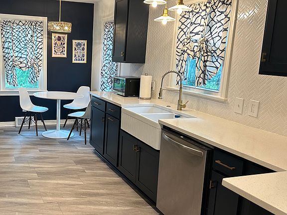 Farmhouse sink and dishwasher