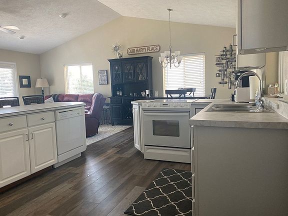 Open floor plan kitchen