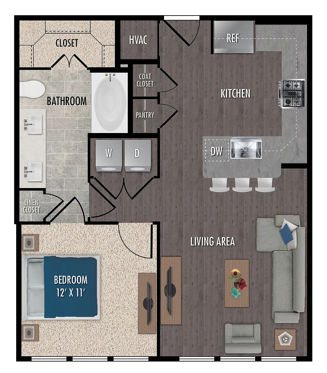 Floor plan A3-1X1
