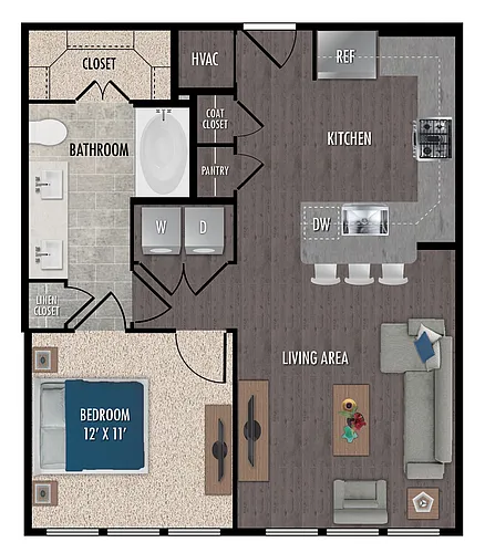 Floor plan A3-1X1