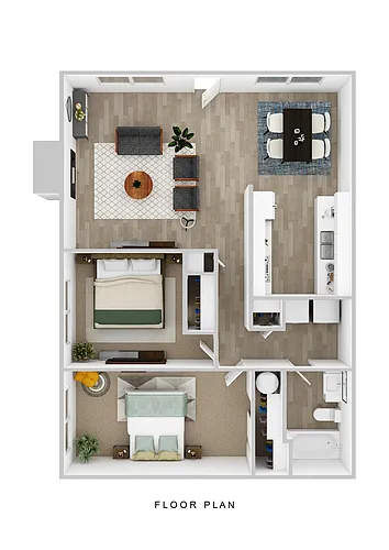 Floor plan Two Bedroom