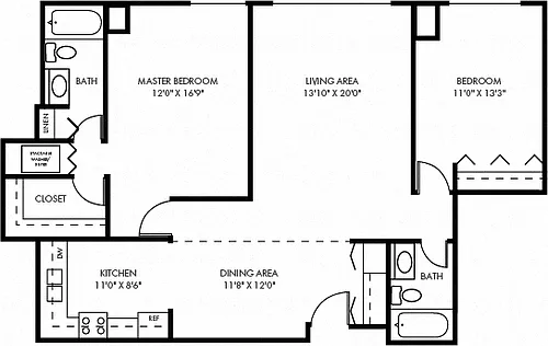 Floor plan The River Bluff