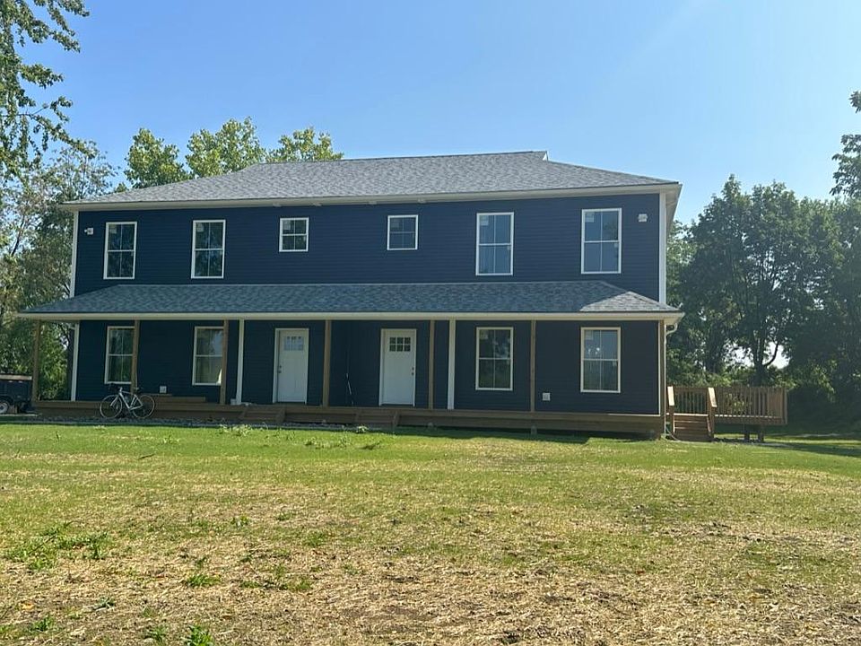 Front of house, Unit #1 to Left, Unit #2 on right