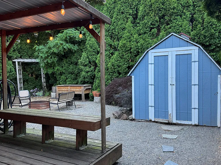 Back yard and shed