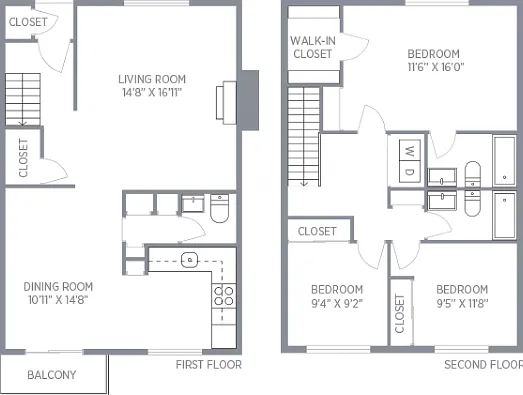 Three Bedroom Three Bedroom