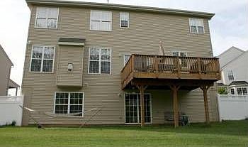 Rear w/deck and walk-out basement