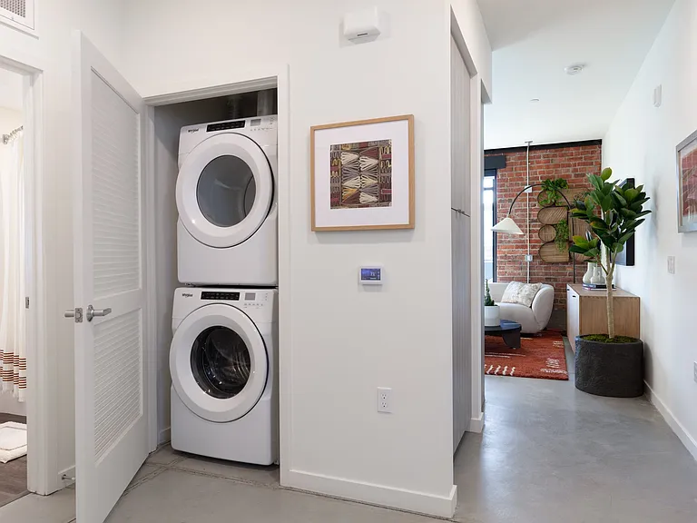 Full-sized washer and dryer at Star Harbor Apartments & Townhomes in Alameda, CA.