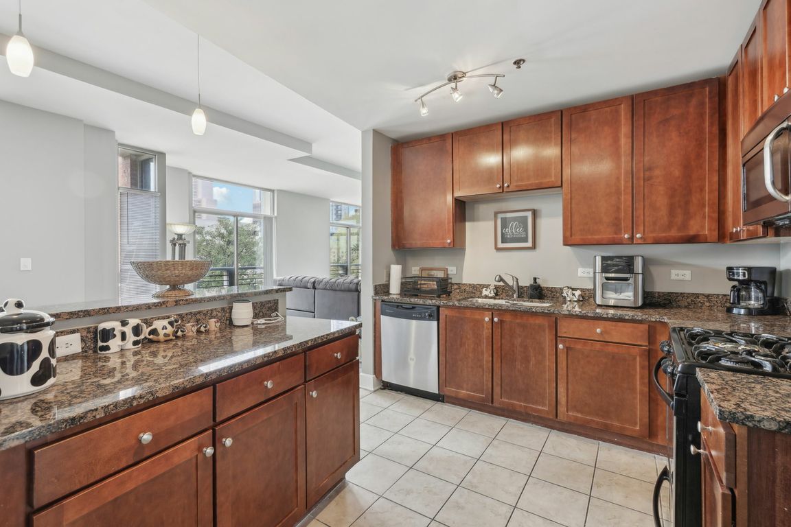Modern Kitchen with Granite Countertops