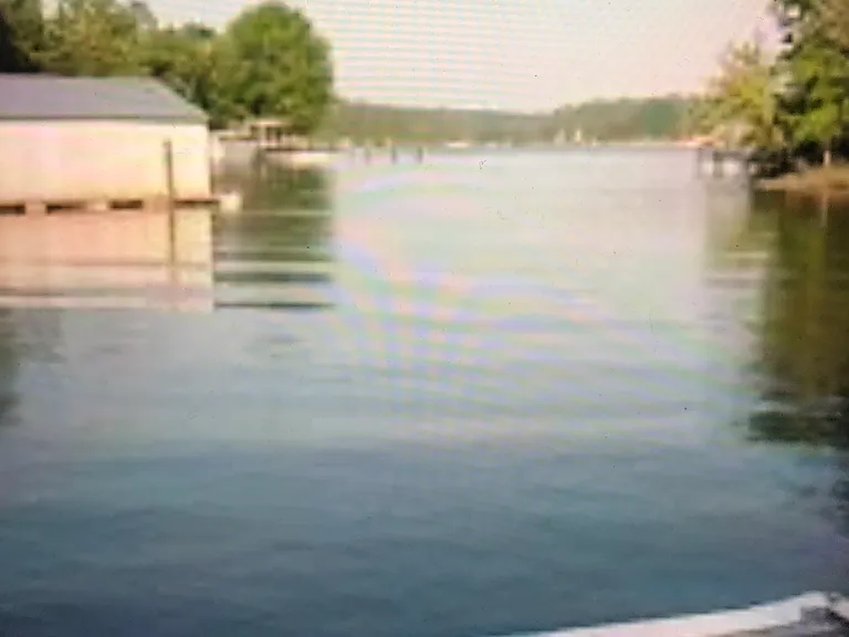 Spectacular lake front view from 5221 Green Cove waterfront 4BR/2BA house and pier in Lake Wylie, SC FSBO for $899,000.