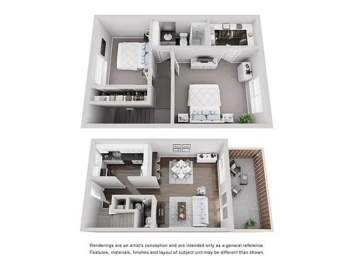 Floor plan 2x1.5 - Townhome