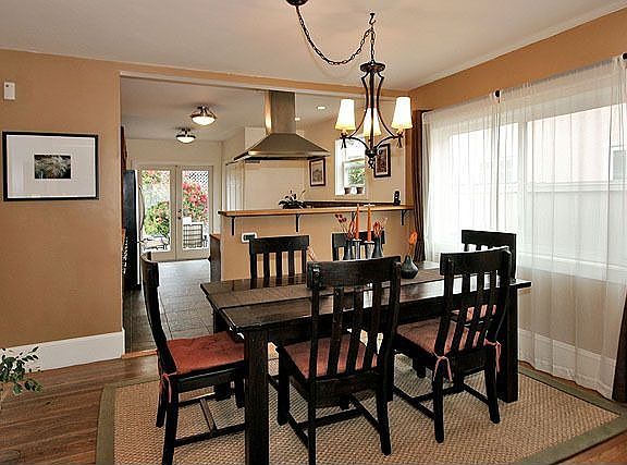 Spacious dining area