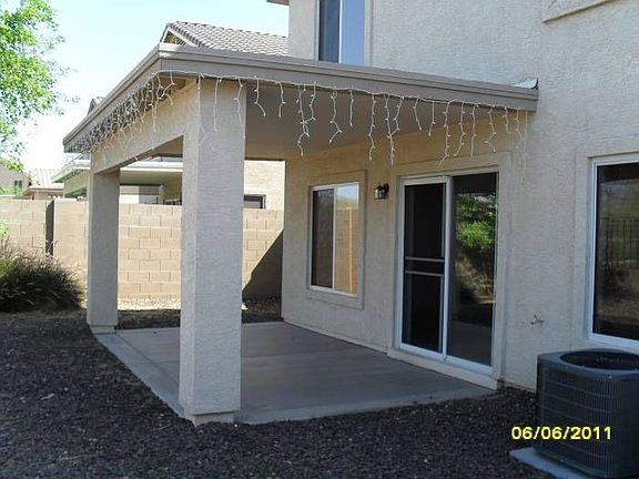 Covered back patio