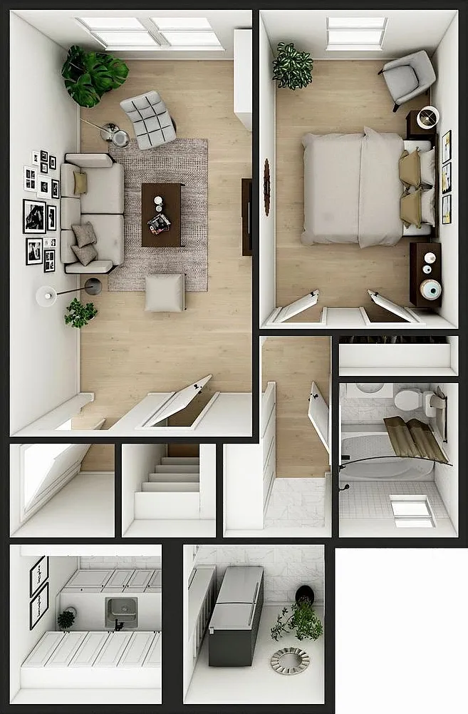 1 bed, 1.0 bath, 477 sqft, $1,550 — Photo 1