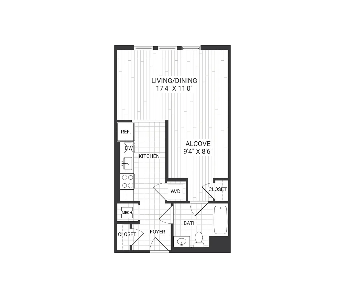Floor plan Meridian - S1