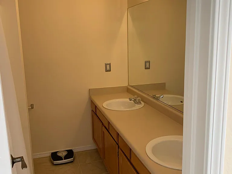 Master bathroom with full bath and shower