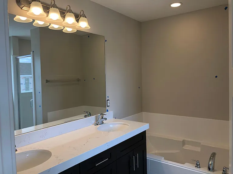 Master bath with two sinks
