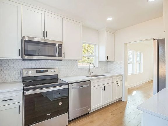 Kitchen with SS appliances