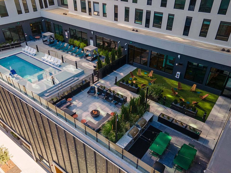 Enjoy poolside relaxation or gather around the fire pit.
